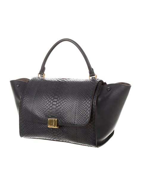 celine trapeze python price|Python Celine Handbags for Women .